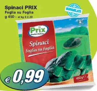 Prix Quality Prix Spinaci Foglia Su Foglia g 450 offerta