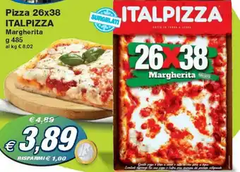Prix Quality Italpizza Pizza 26x38 Margherita g 485 offerta