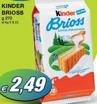 Prix Quality Kinder Brioss gr 270 offerta