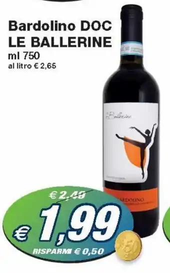 Prix Quality Le Ballerine Bardolino DOC ml 750 offerta