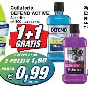 Prix Quality Defend Active Collutorio Assortito ml 500 2 pezzi offerta