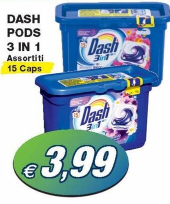 Prix Quality Dash Pods 3 in 1 Assortiti 15 Caps offerta