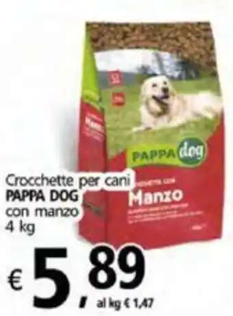 Pappa Dog Crocchette Per Cani Con Manzo 4 kg