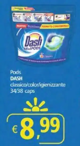Dash Pods Classico/Color/Igienizzante 34/38 Caps