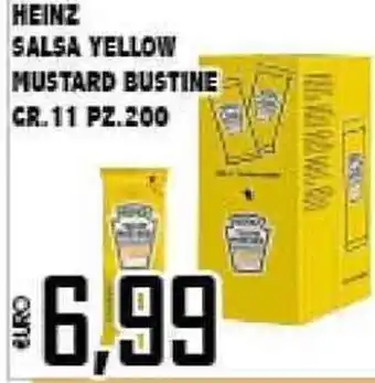 Big Food Heinz Salsa Yello Mustard Bustine 11gr. 200pz. offerta