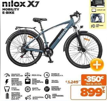Expert nilox X7 Mobility E-Bike offerta