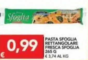TuoDi Sfoglia Pasta Rettangolare Fresca Sfoglia 265 g offerta