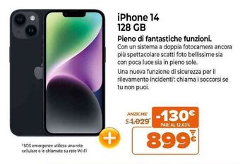 Expert Apple iPhone 14 128 GB offerta