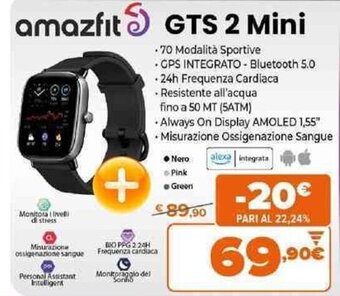 Expert amazfit GTS 2 Mini offerta