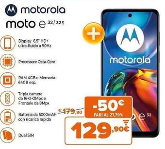 Expert motorola moto e 32/32 S offerta