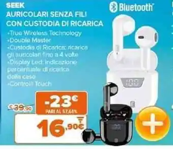 Expert Seek Auricolari Senza Fili con Custodia di Ricarica offerta