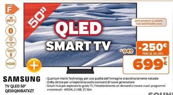 Expert Samsung TV Qled 50" QE50Q80BATXZT offerta