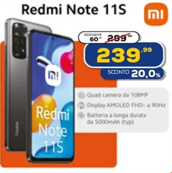 Euronics Redmi Note 11S offerta