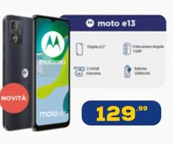 Euronics motorola moto e13 offerta