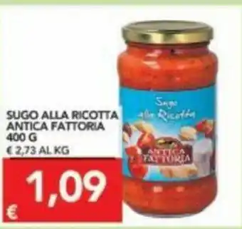 TuoDi Antica Fattoria Sugo Alla Ricotta 400 g offerta