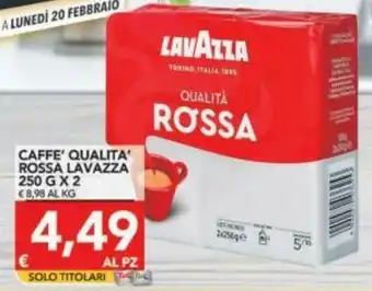 Lavazza Caffe' Qualita Rossa 250 g x 2