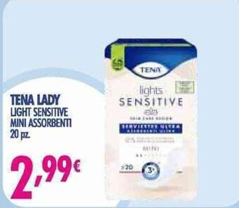 Acqua & Sapone Tena Lady Light Sensitive Mini Assorbenti 20 pz offerta