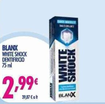 Acqua & Sapone Blanx White Shock Dentifricio 75 ml offerta