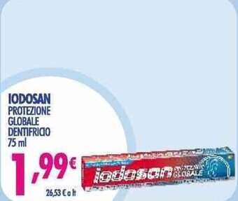 Acqua & Sapone Iodosan Protezione Globale Dentifricio 75 ml offerta