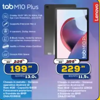 Euronics Lenovo tabM10 Plus offerta