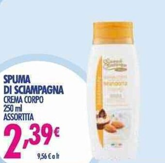Acqua & Sapone Spuma di Sciampagna Crema Corpo 250 ml Assortita offerta