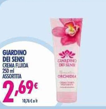 Acqua & Sapone Giardino Dei Sensi Crema Fluida 250 ml Assortita offerta