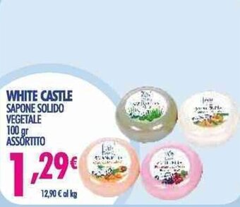 Acqua & Sapone White Castle Sapone Solido Vegetale 100 gr Assortito offerta