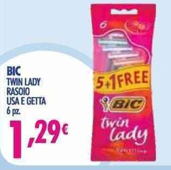 Acqua & Sapone Bic Twin Lady Rasoio Usa E Getta 6 pz offerta