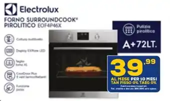 Euronics Electrolux Forno Surroundcook Pirolitico offerta