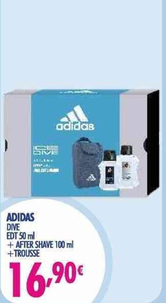 Acqua & Sapone Adidas Dive edt 50 ml + After Shave 100 ml + Trousse offerta