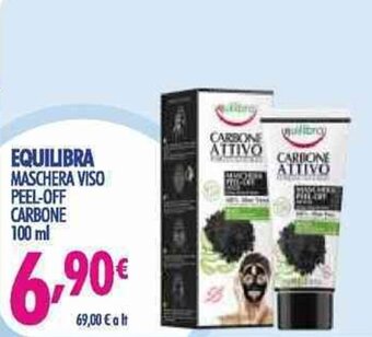 Acqua & Sapone Equilibra Maschera Viso Peel Off Carbone 100 ml offerta