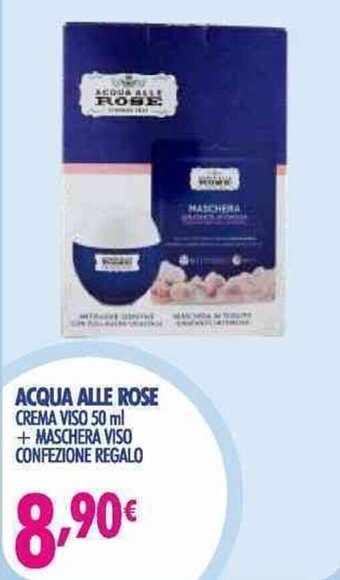 Acqua & Sapone Acqua Alle Rose Crema Viso 50 ml + Maschera Viso Confezione Regalo offerta