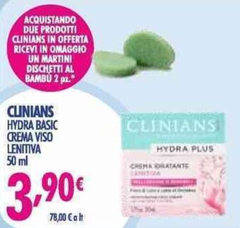 Acqua & Sapone Clinians Hydra Basic Crema Viso Lenitiva 50 ml offerta