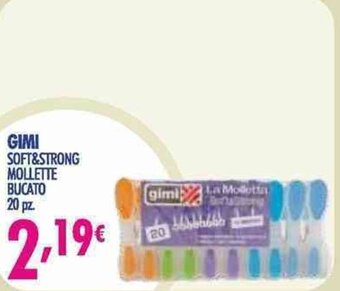 Acqua & Sapone Gimi Soft & Strong Mollette Bucato 20 pz offerta