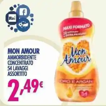 Acqua & Sapone Mon Amour Ammorbidente Concentrato 54 lavaggi Assortitto offerta