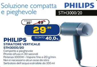 Euronics Philips Stiratore Verticale STH3000/20 offerta