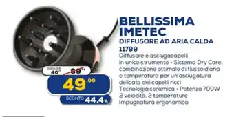 Euronics Bellisima Imetec Diffusore Ad Aria Calda 11799 offerta