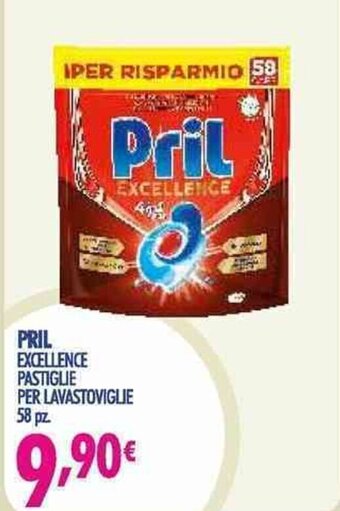 Acqua & Sapone Pril Excellence Pastiglie Per Lavastoviglie 58 pz offerta