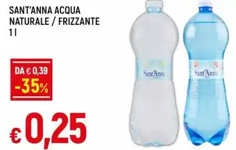 Famila Sant'Anna Acqua Naturale/Frizzante 1 l offerta