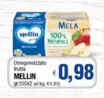 Famila Mellin Omogeneizzati frutta gr. 100x2 offerta