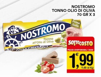 Gecop Nostromo Tonno Olio di Oliva 70 gr x 3 offerta