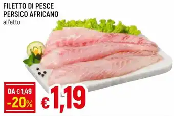 Famila Filetto di Pesce Persico Africano all'etto offerta