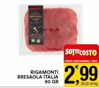 Rigamonti Bresaola Italia 90 gr