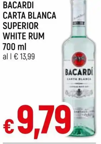 Famila Bacardi Carta Blanca Superior White Rum 700 ml offerta