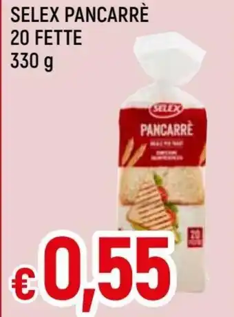 Famila Selex Pancarrè 20 fette 330 g offerta
