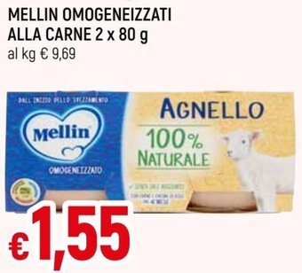 Famila Mellin Omogeneizzati Alla Carne 2 x 80 g offerta