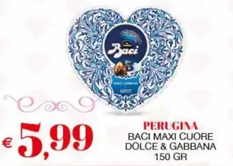 Perugina Baci Maxi Cuore Dolce & Gabbana 150 gr
