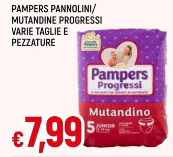 Famila Pampers Pannolini Mutandine Progressi Varie Taglie e Pezzature offerta