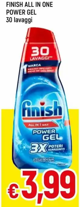 Famila Finish All In One Power Gel 30 Lavaggi offerta