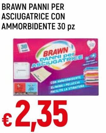 Famila Brawn Panni Per Asciugatrice con Ammorbidente 30 pz offerta